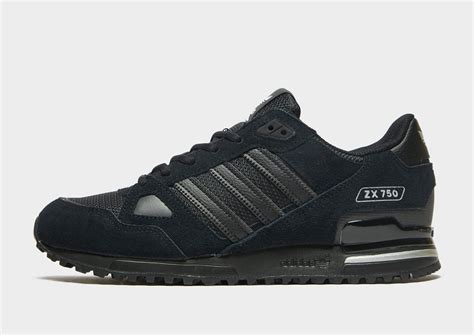 Zwart adidas Originals ZX 750 Heren 